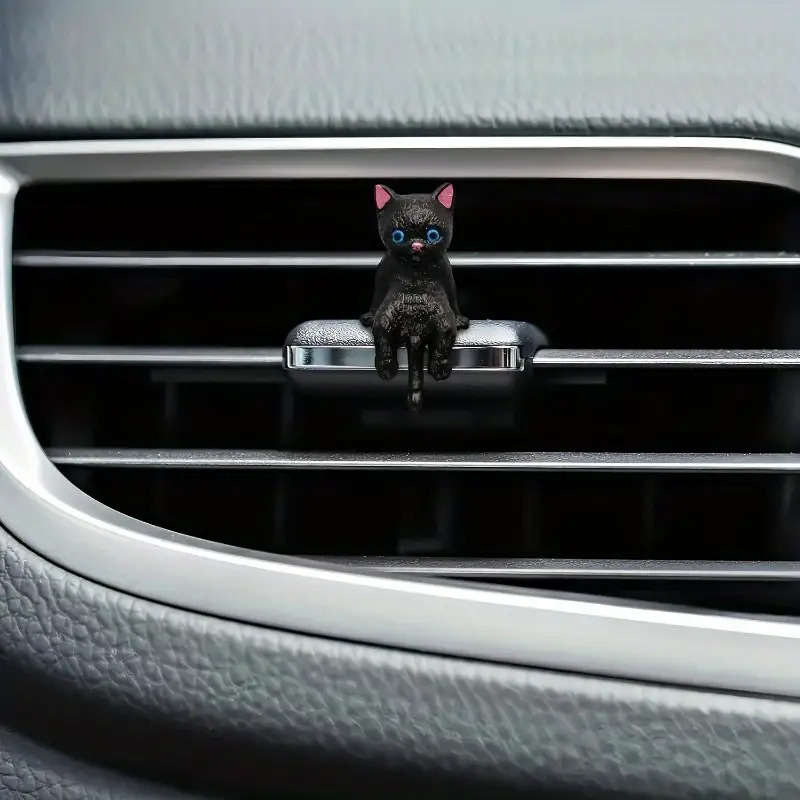 Car Interior Decor Items 5Pcs Cat Car Screen Ornaments