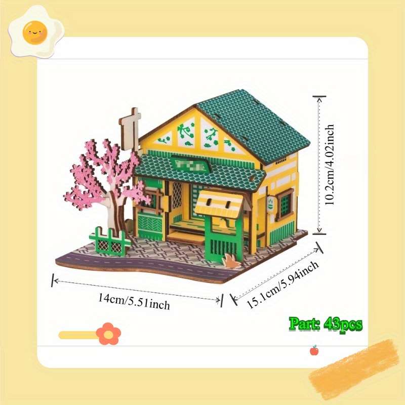 Building Toy Architectural Model Toy Set Color Th 04 Akita Snapper Yaki