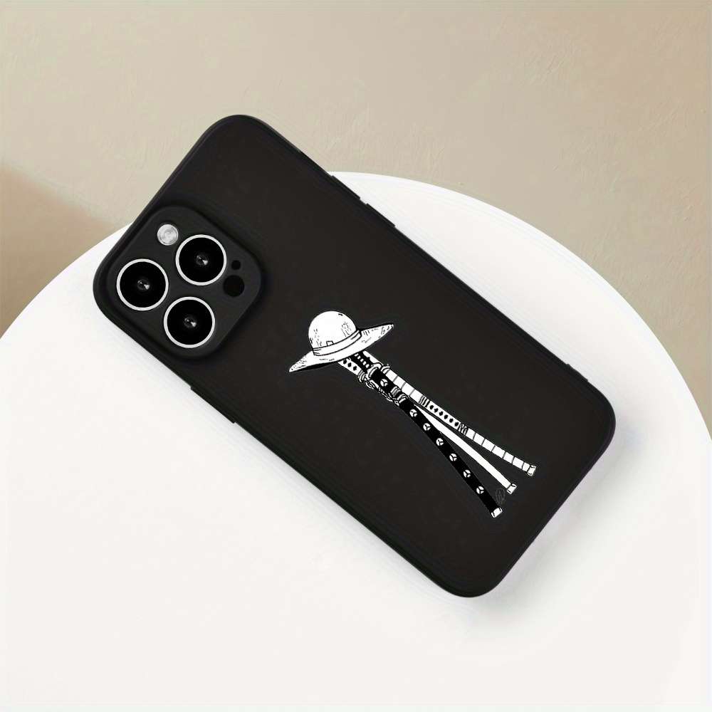 Black For iPhone Weapons And Straw Hat Phone Case