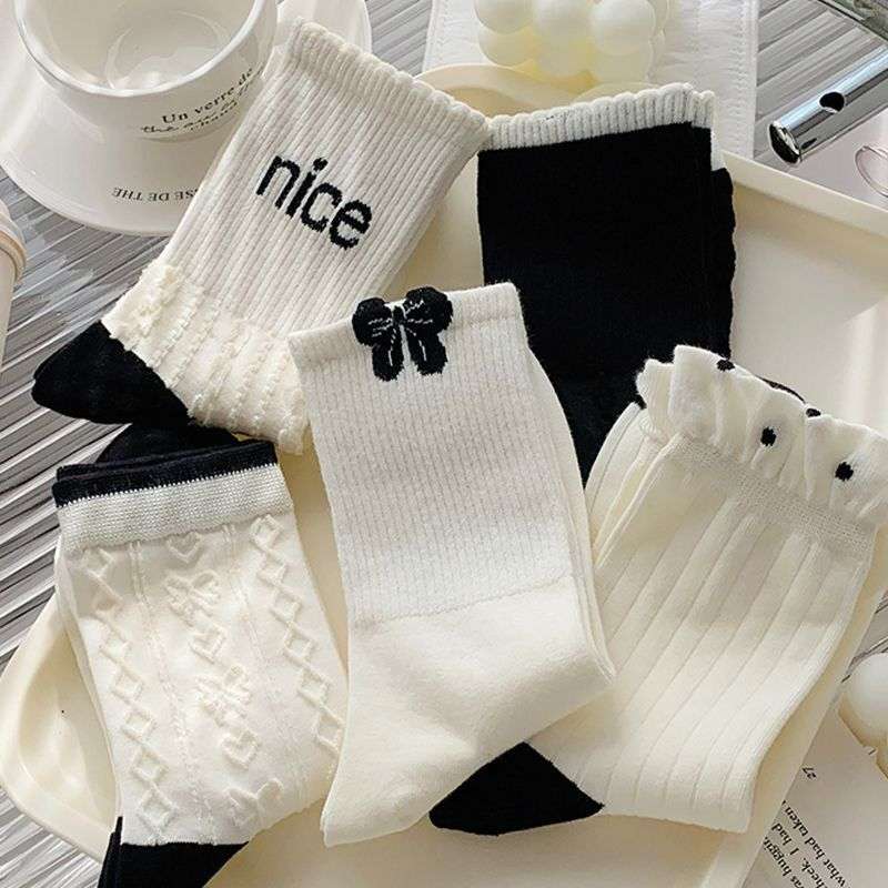 Women S Socks Color 5 Pairs To Mix And Match Size Onesize