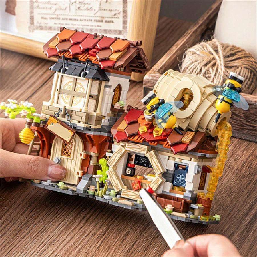 3D Building Model Puzzle Set Style Honeybee House