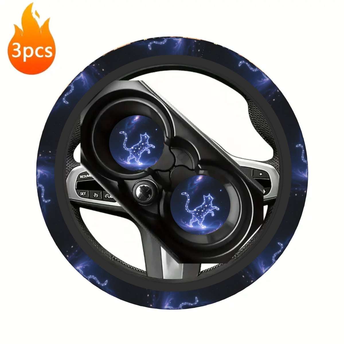 Car Steering Wheel Cover A Quantity 3Pcs