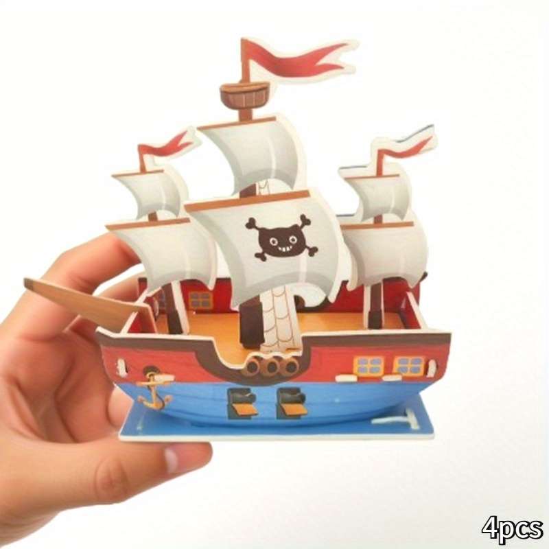 Building Toy Architectural Model Toy Set Model Random Quantity 4 Pcs