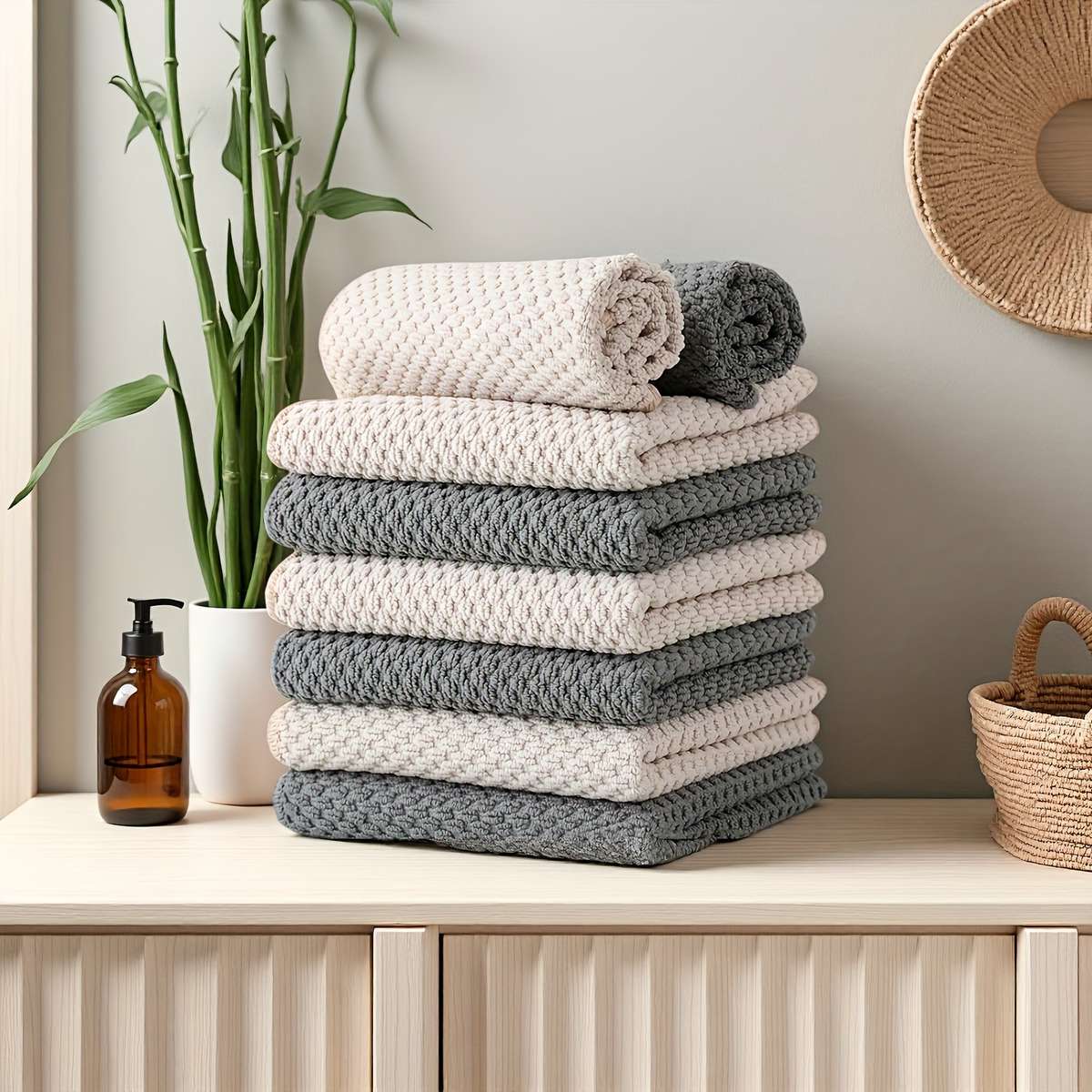 Towel Color Beige 5Gray 5