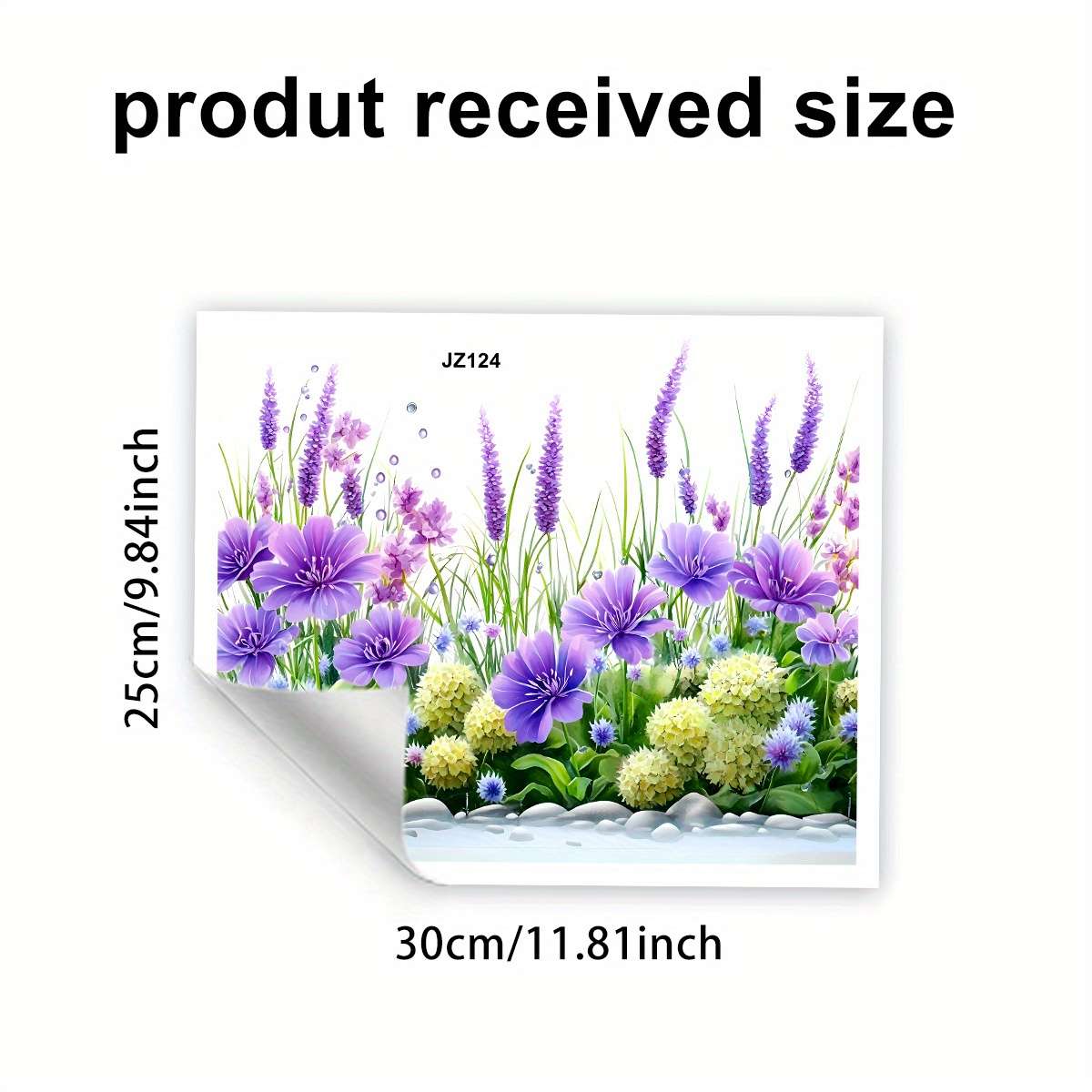 Window Stickers Style Purple Hydrangea Lavender Sticker