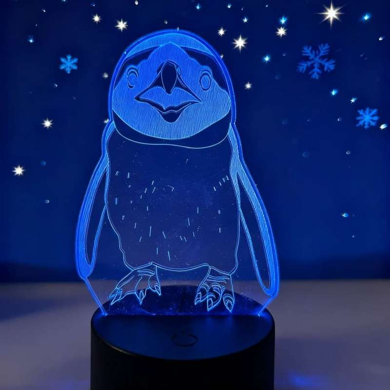 Night Light Style Monochrome Warm Light White Base