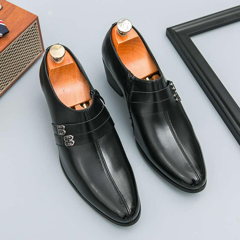 Mens Leather Shoes Color Black Sizeuk 7