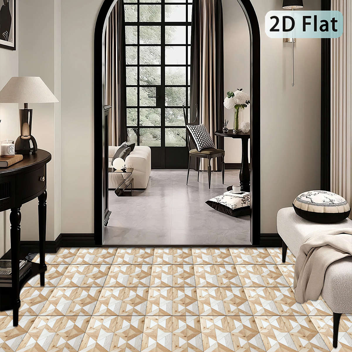 Self Adhesive Floor Stickers 30.0Cm X 30.0Cm X 12 Pieces