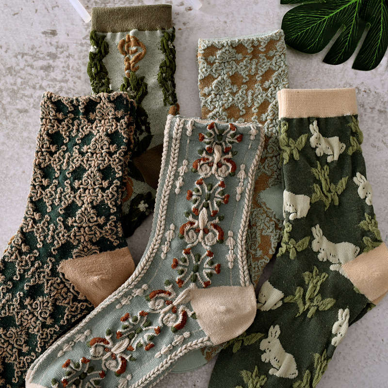 Women S Socks Color 5 Pairs Of Combo Sets Size Asian Onesize