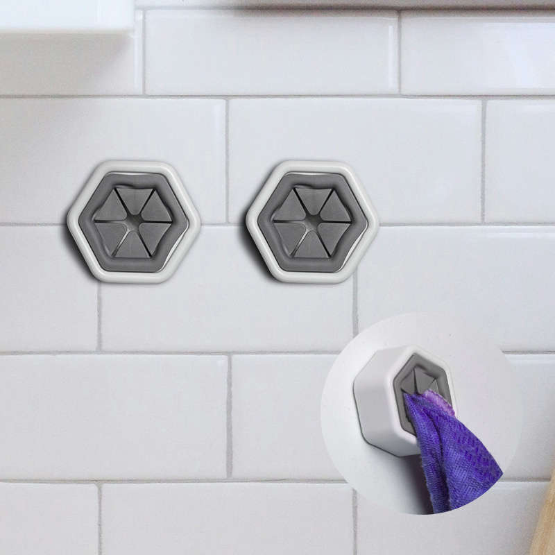 2 Non Perforated Towel Plugs Simple Storage Hangers For Quantity 2 Pieces
