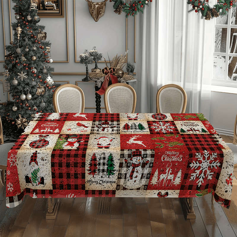 Christmas Tablecloth Size 139.7X200.0Cm