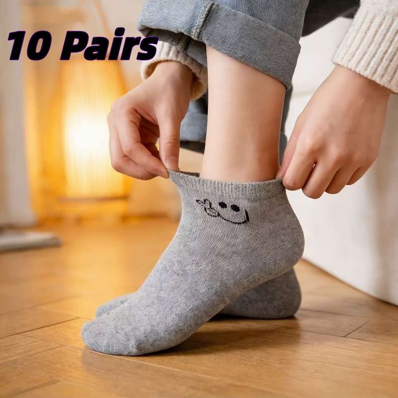 Women S Socks Color 10 Pairs Black Sizes 3742 Size Onesize
