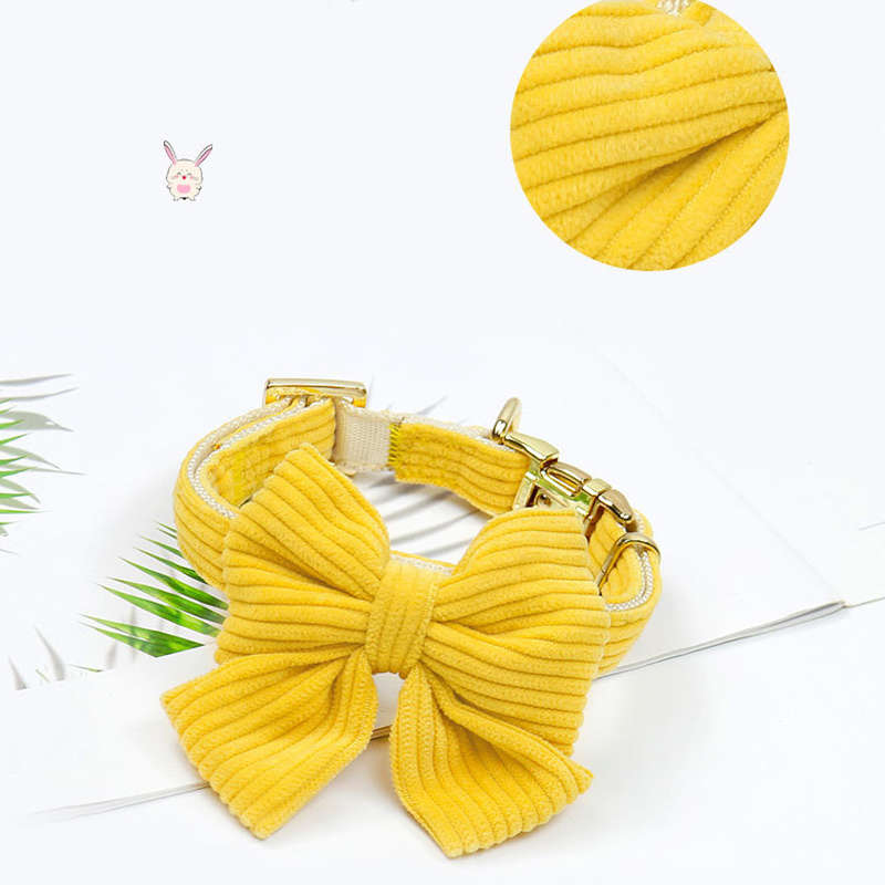 Dog Leash Color Yellow2Piece Set Size S