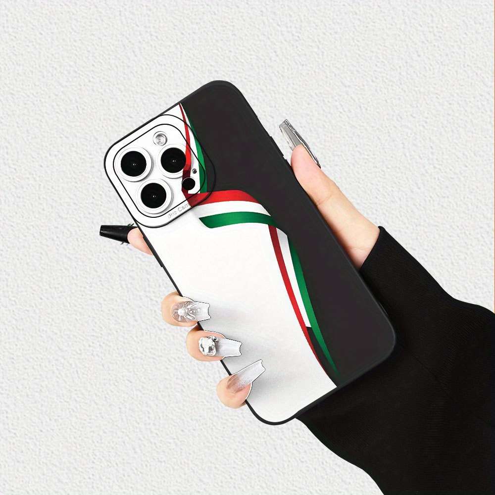 1Pc Mixed Color  For iPhone 16 Plus The Italian Flag Phone Case