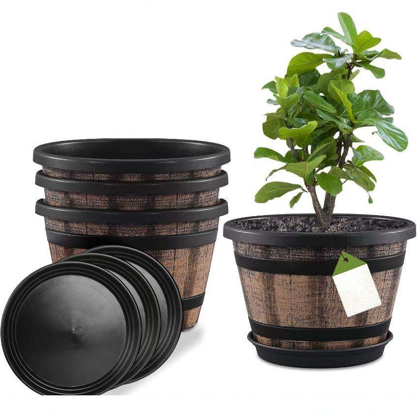 Flowerpot Quantity 3 Pieces  Brown