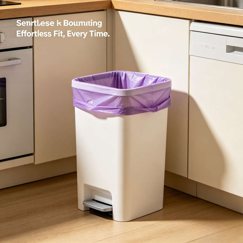 Trash Bag5 Rollspurple 100 Pcs