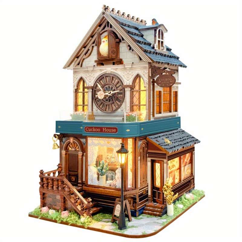 3D Building Model Puzzle Set Color Mixed Color
