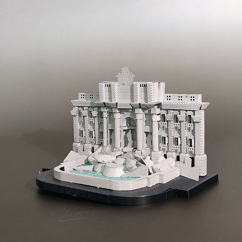 3D Building Model Puzzle Set Color Color