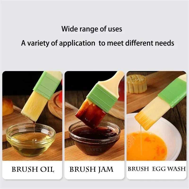 Baking Brush Color Green Quantity 3Pcs