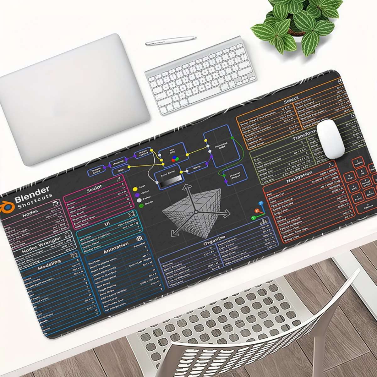 Mouse Pad Color 1Pc Size 15.8X35.43In