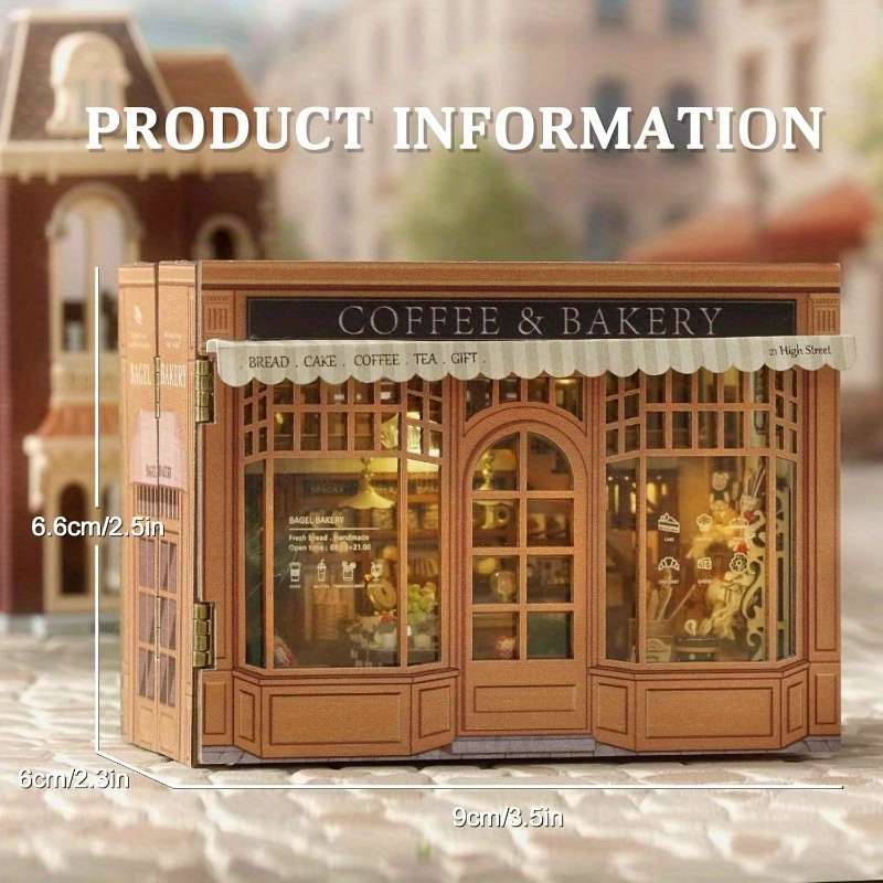 3D Building Model Puzzle Set Color Bagel Time