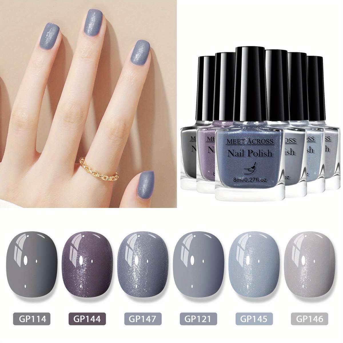 Nail Polish Color 6Pcsset 6