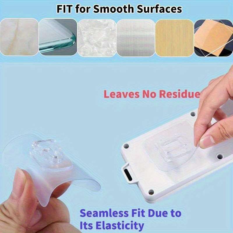 Strong Double Sided Adhesive Wall Hooks Transparent Suction Quantity 1 Set