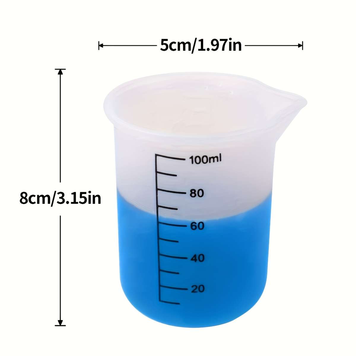 Measuring Cup Color White 2Pcs