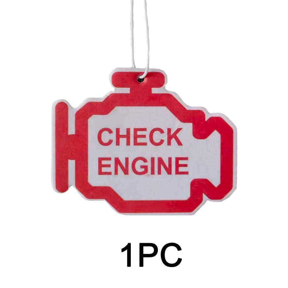 Car Interior Decor Color 'Check Engine' 3Pcs