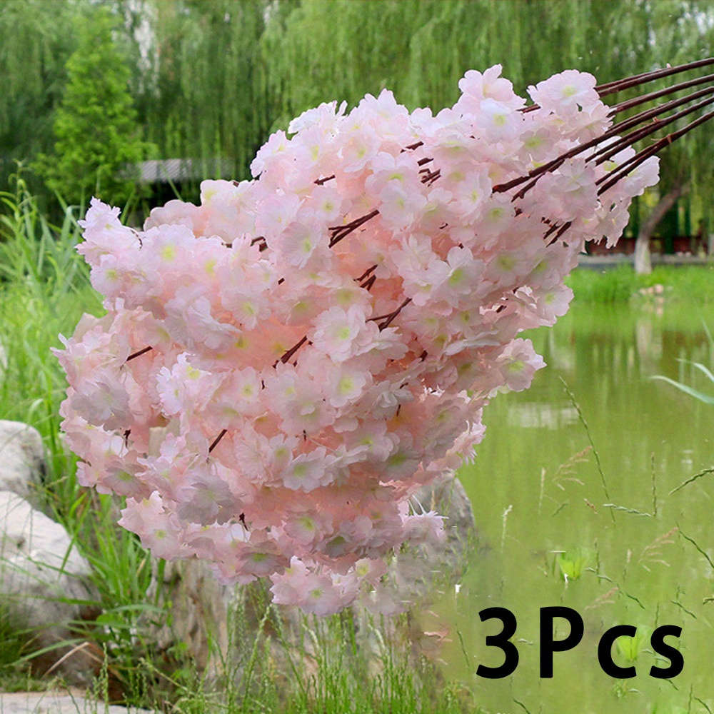 Simulated Flower Color White Quantity3Pcs