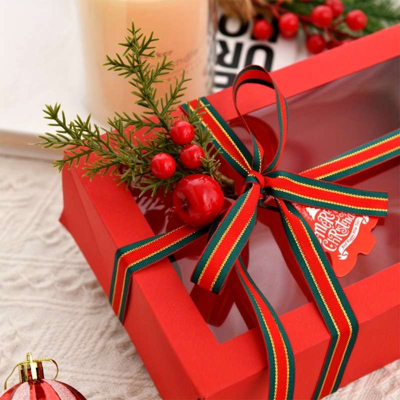 Christmas Gift Boxes Color Red Quantity 5Pcs