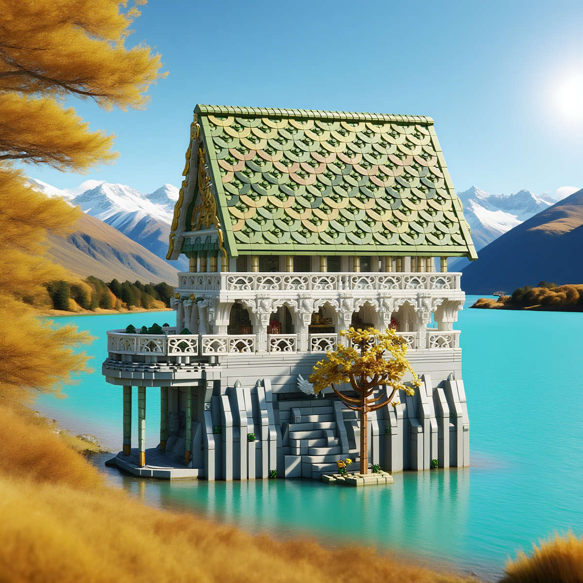 3D Building Model Puzzle Set Model Bk 33244
