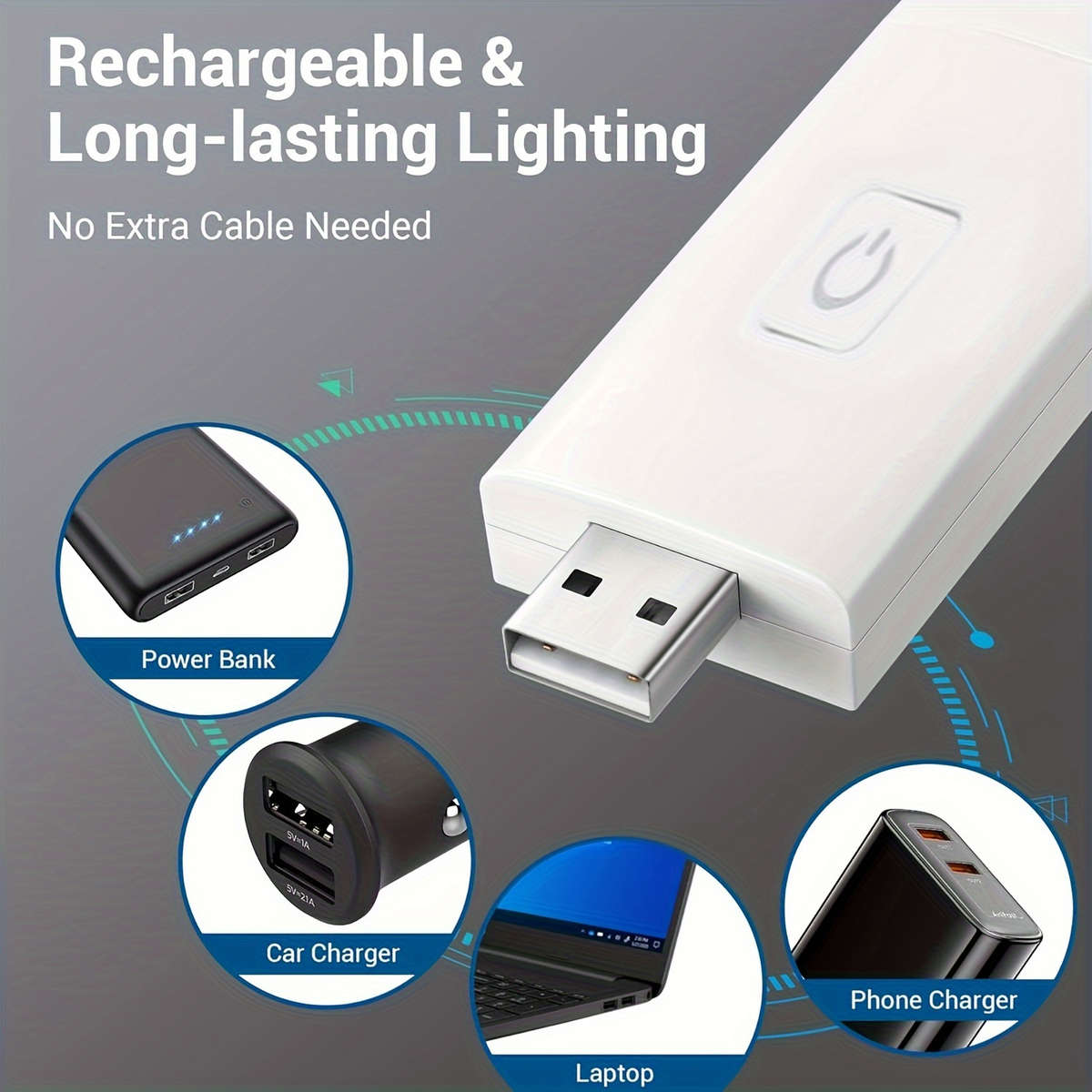 Portable Lamp Color White Shell