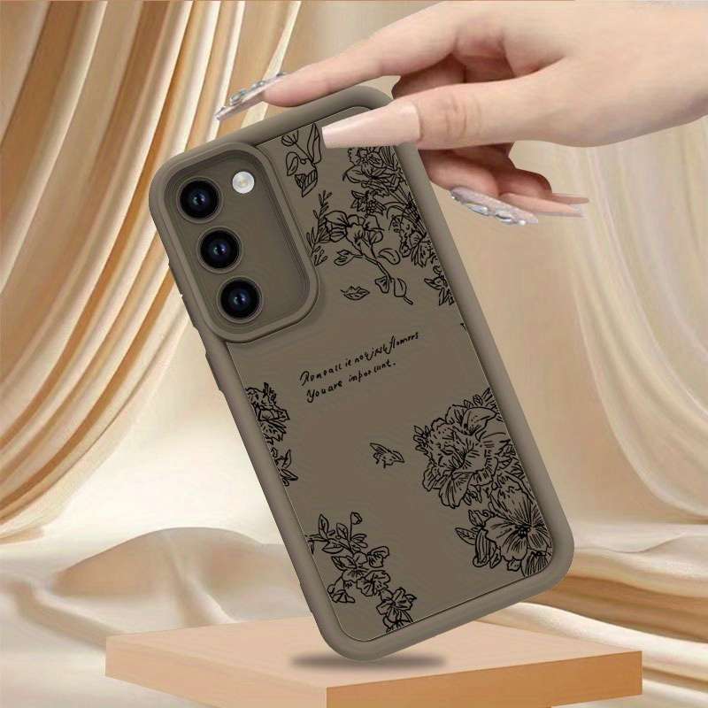 Phone Case Brown Compatible Model Galaxy A7 2018