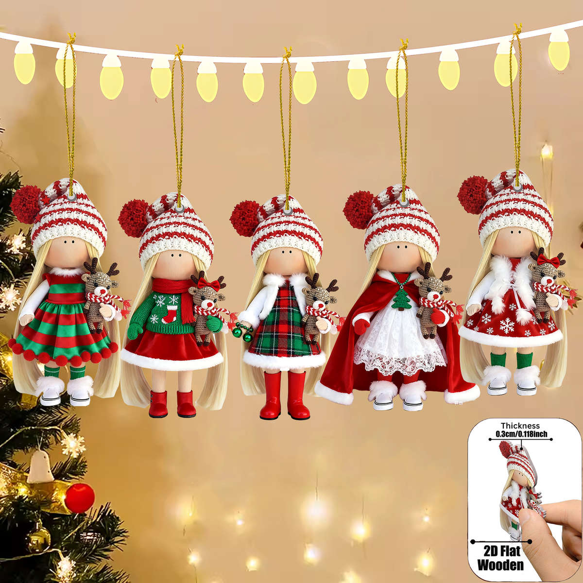Christmas Decorations Style 18 Pieces 1 Set