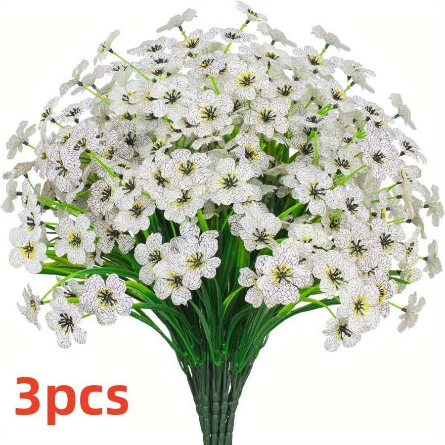Simulated Flower Color Yellow Quantity3Pcs