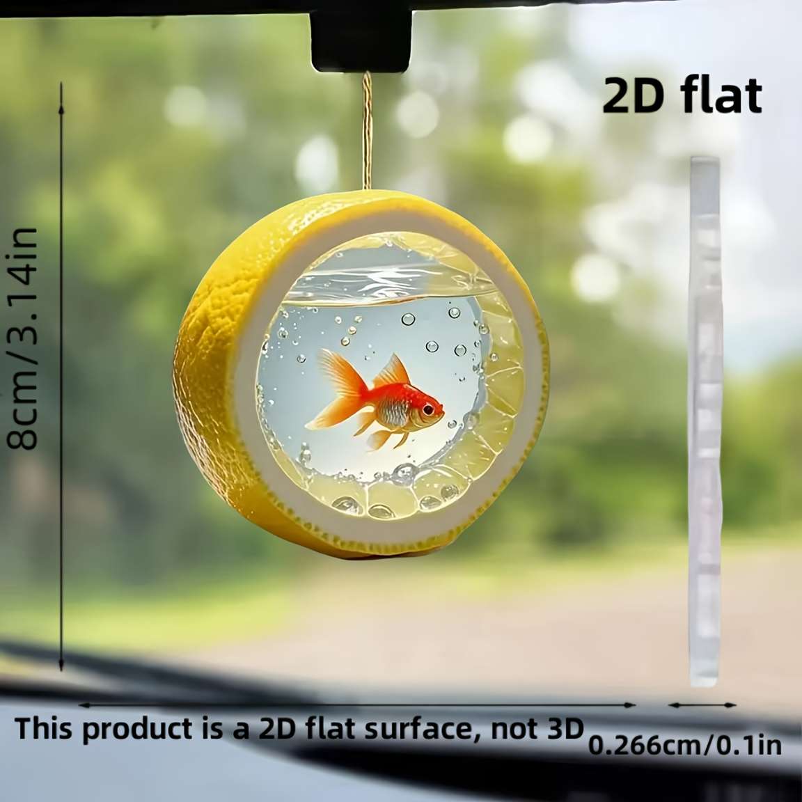 Car Interior Decoration Products Style 2D Acrylic Creative Pendant