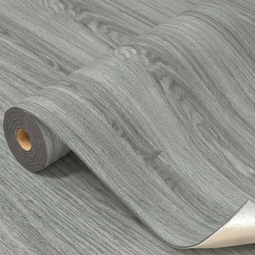 Self Adhesive Floor Stickers Whitewashed Ash