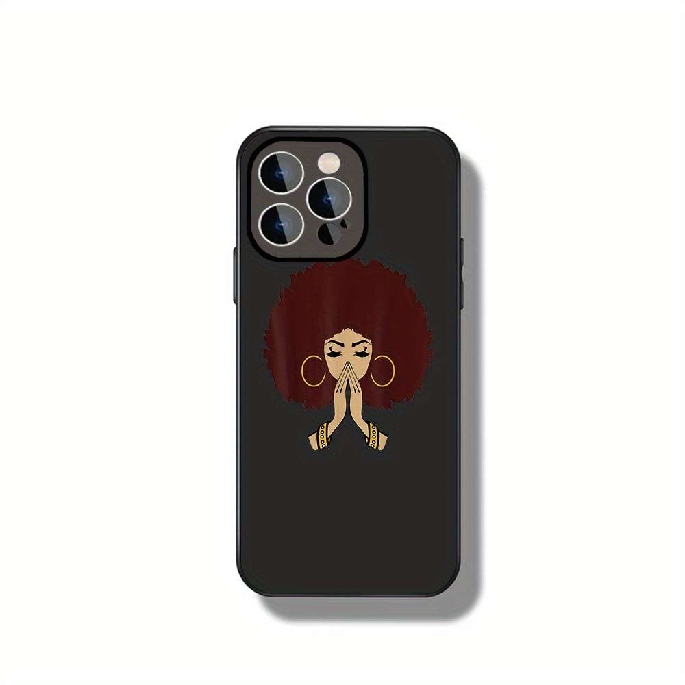 1Pc Black For iPhone 16 Plus Beauty African Pride Phone Case
