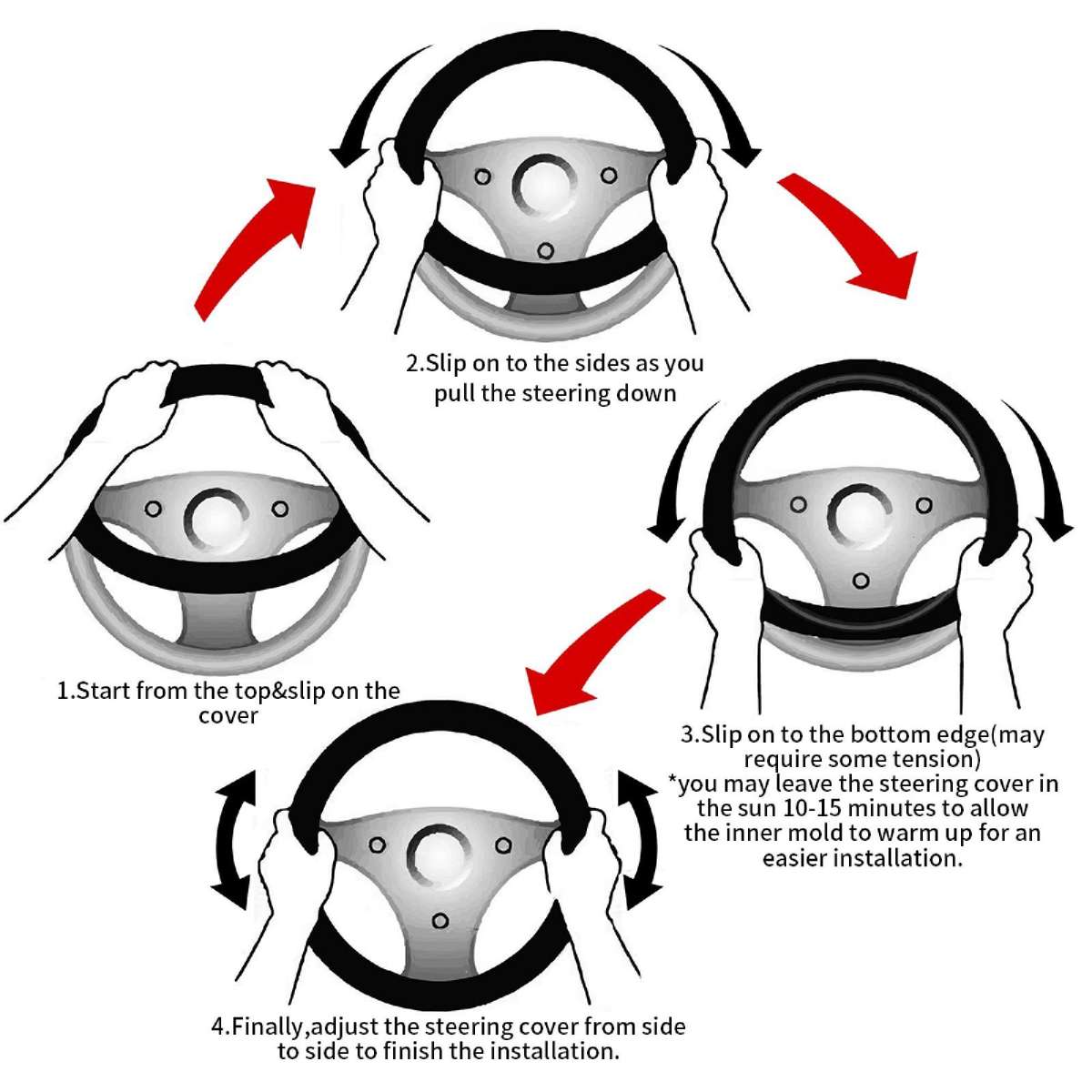 Car Steering Wheel Cover Suitable For All Cars
