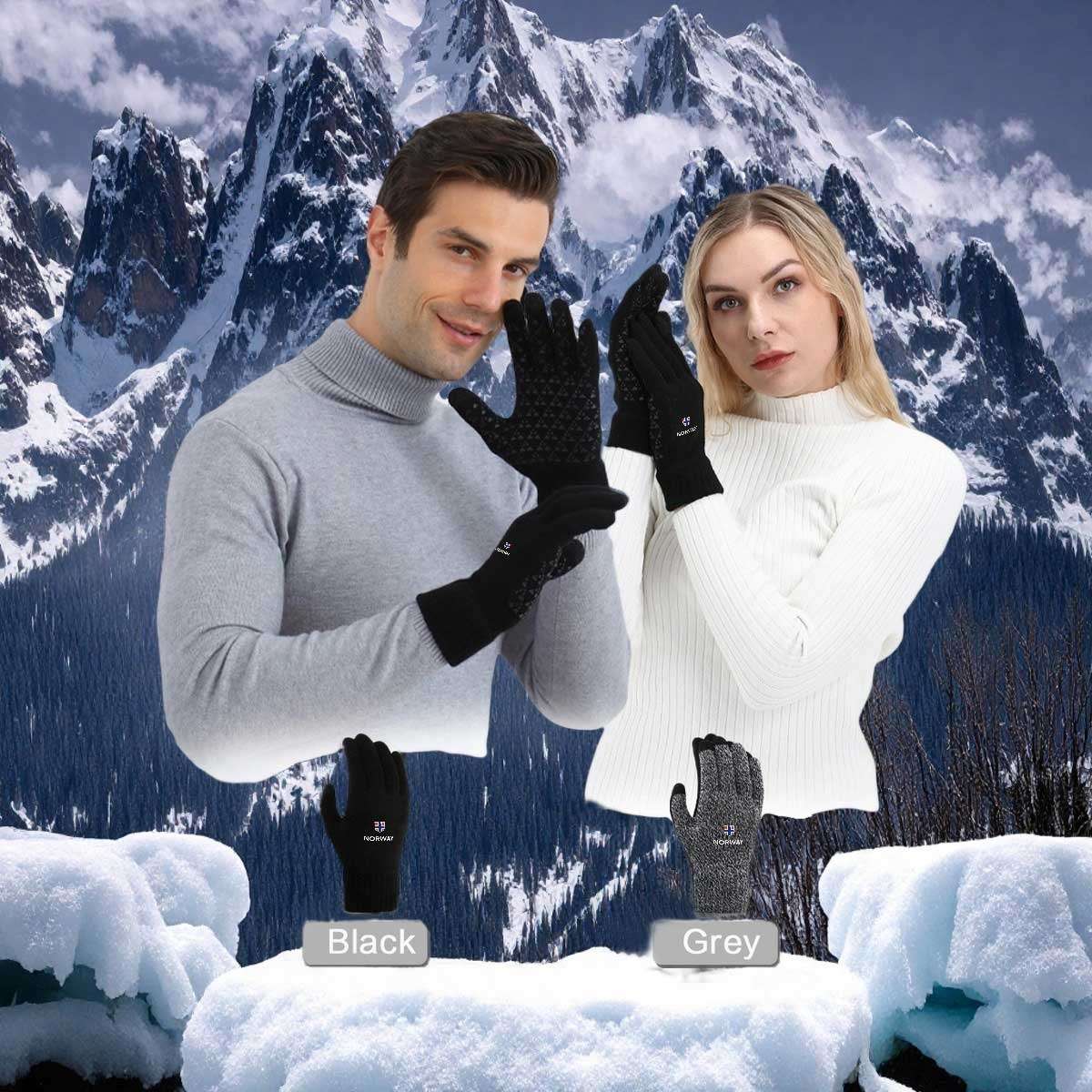 Gloves Color Gray Sizeone Size