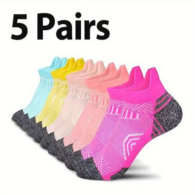 5 Pairs Random Colors One Size High Elastic Socks