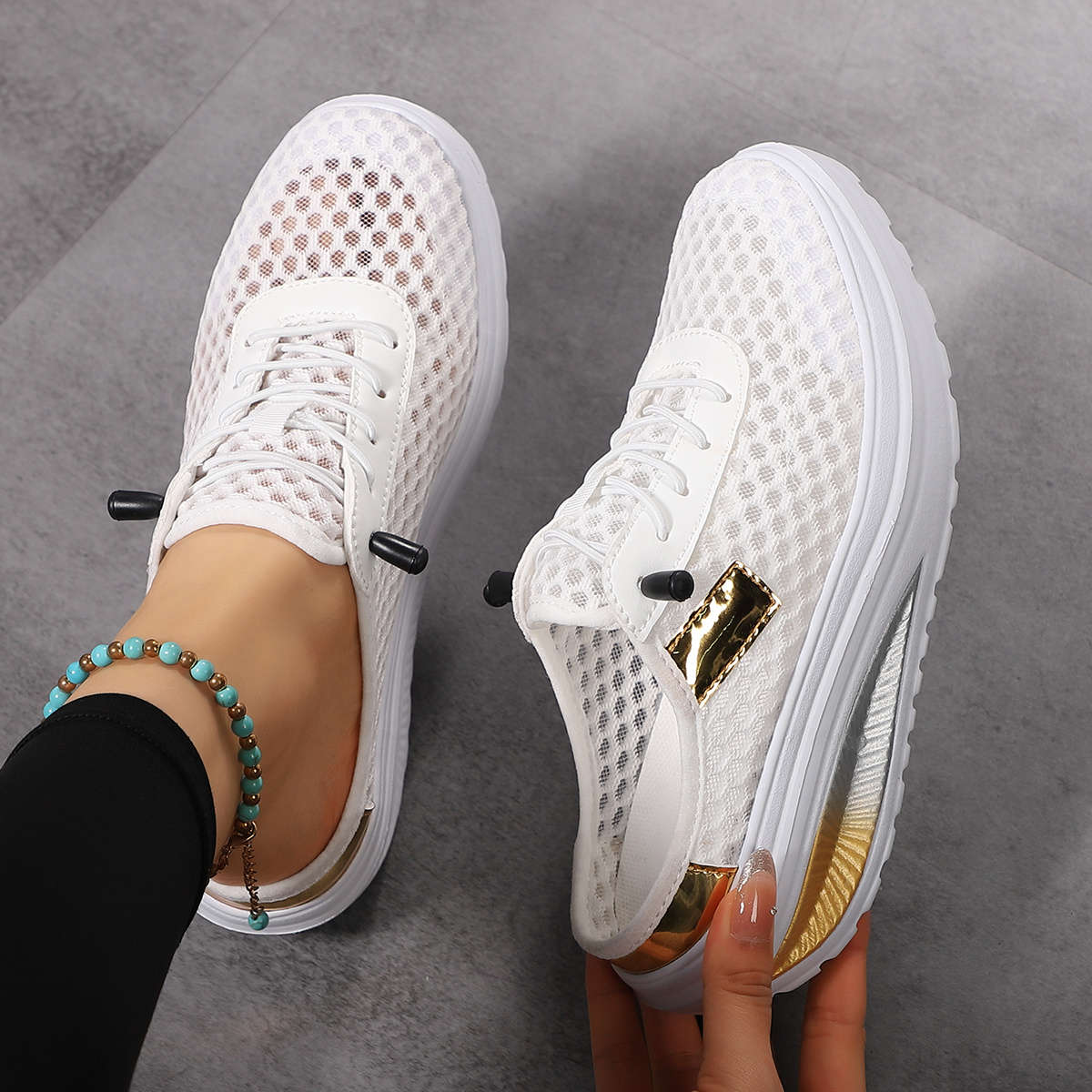 Women S Sneakers Color White Sizeuk 8