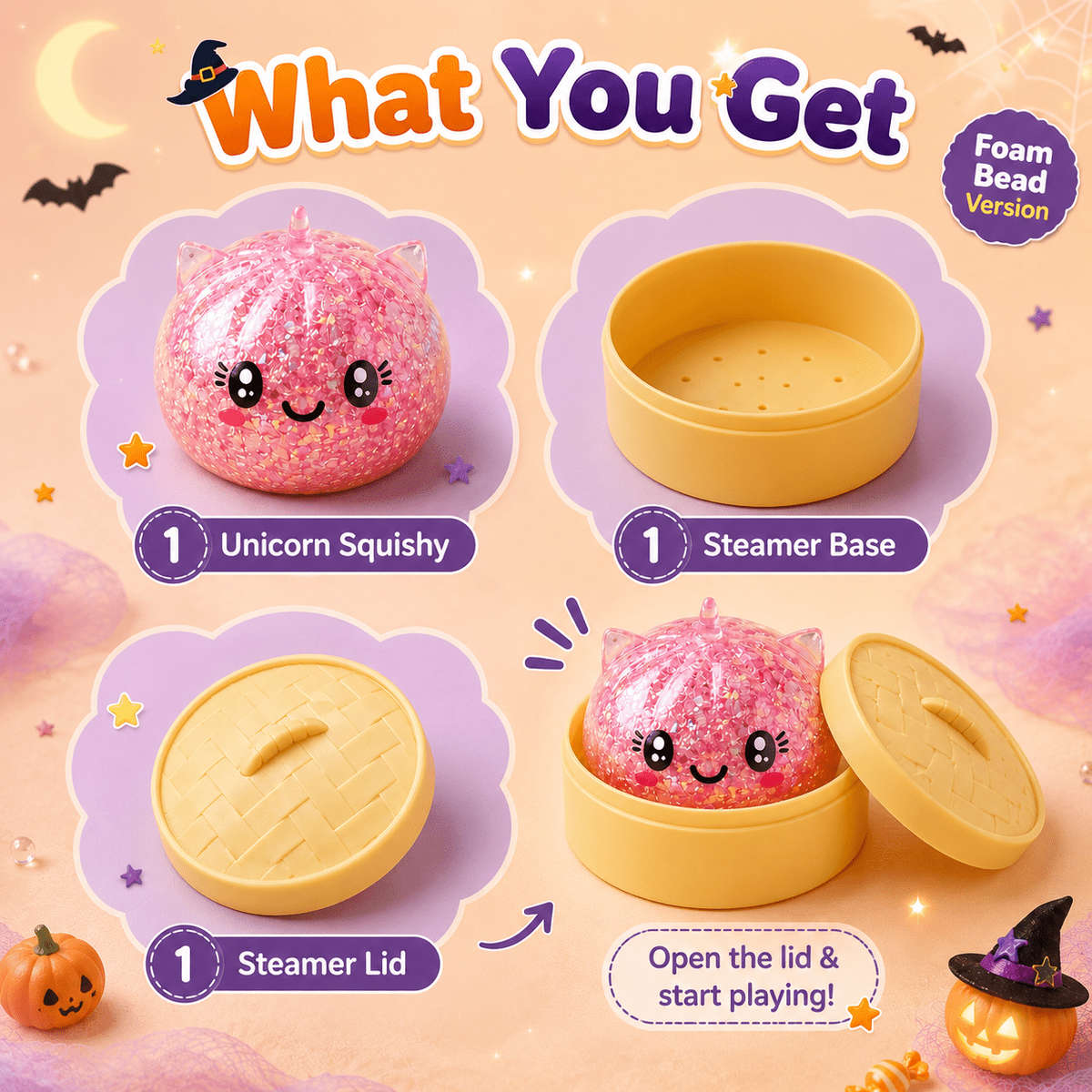 Squeezable Toys Color 2Pcs Set1 Soft Toy Steamer Kit