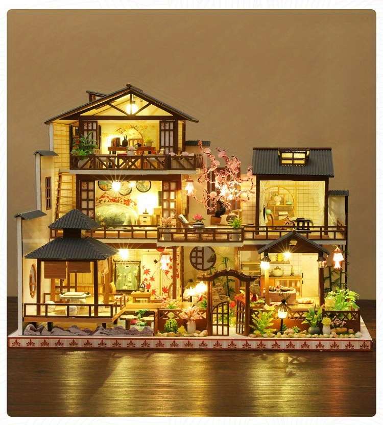 Building Toy Architectural Model Toy Set Style 008 A Forest Garden