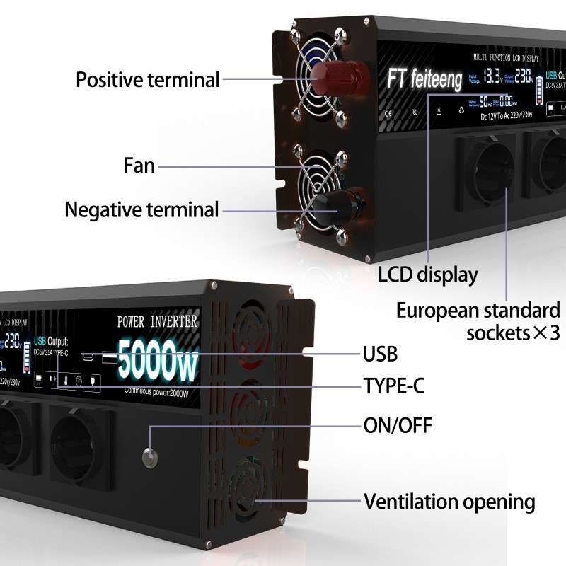 Inverter Model 12V220V 2000W