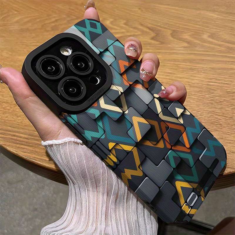 1Pc Mixed Color  For iPhone 12 Pro Max Irregular Pattern Phone Case