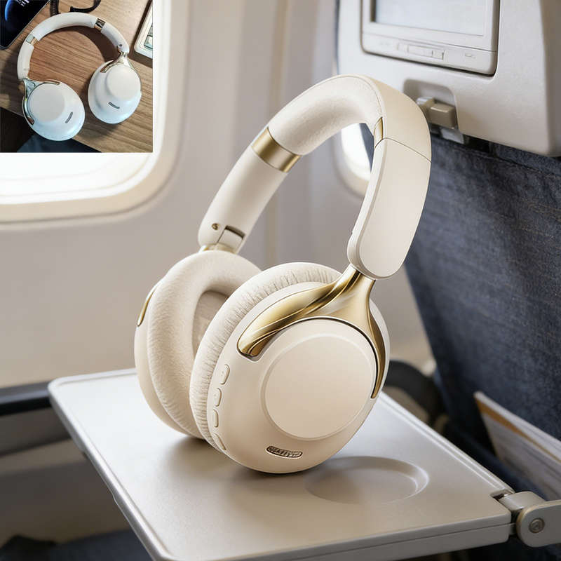 Headset Beige Td88 With 2Pcs Earmuffs