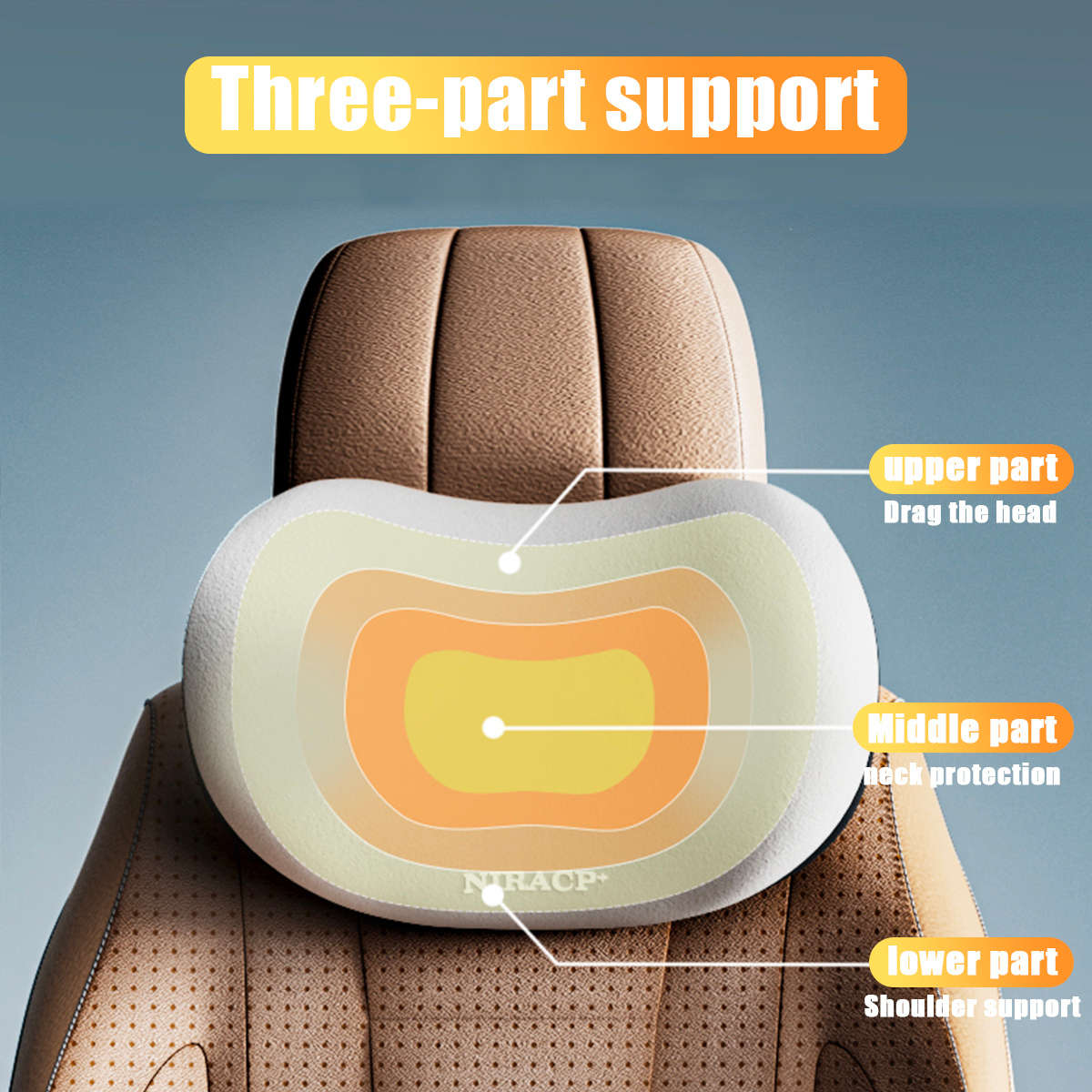 Car Seat Cushion 1 Black Neck Pillow