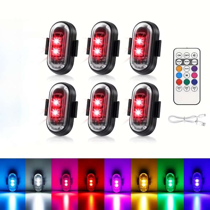 Car Lights Color Rgb Decorative Light Style 2Pcs